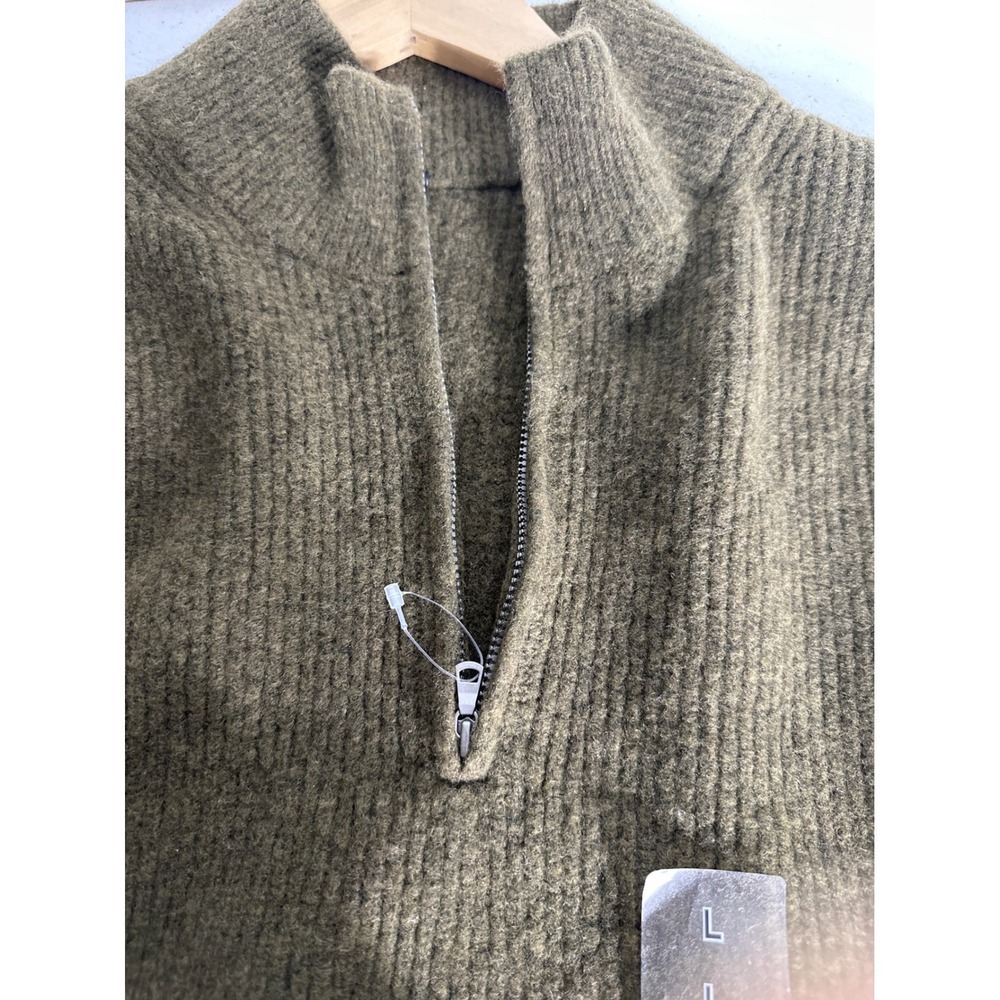 UNIQLO  Souffle Yarn Quarter Zip Sweater Size L - Picture 8 of 11